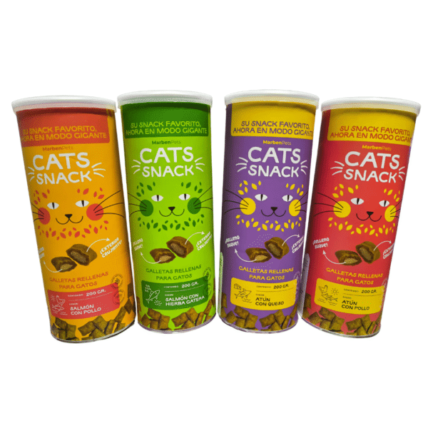 Cats snack envase galleta rellena 200 g (valor unitario en compras desde 3 envases)